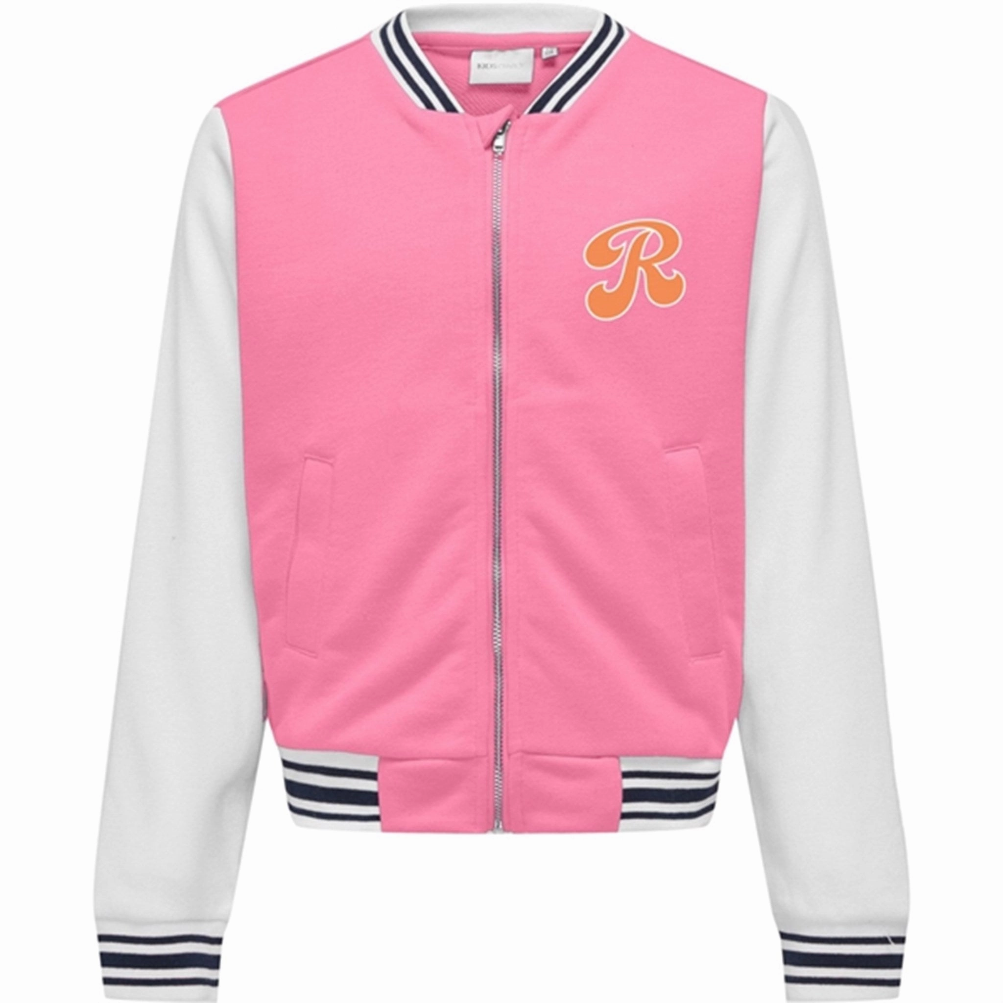 Oversized Fit Anti Pilling Surface Treatment Kids ONLY Begonia Pink Rebel Connie Marais Bomber Jacket