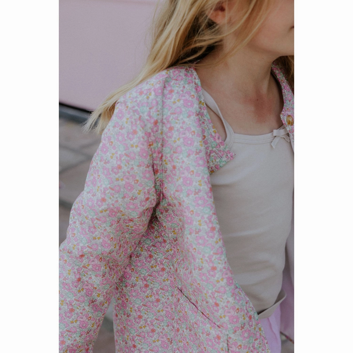 Sun Protection Fabric Lalaby Frey Jacket - Pink Betsy
