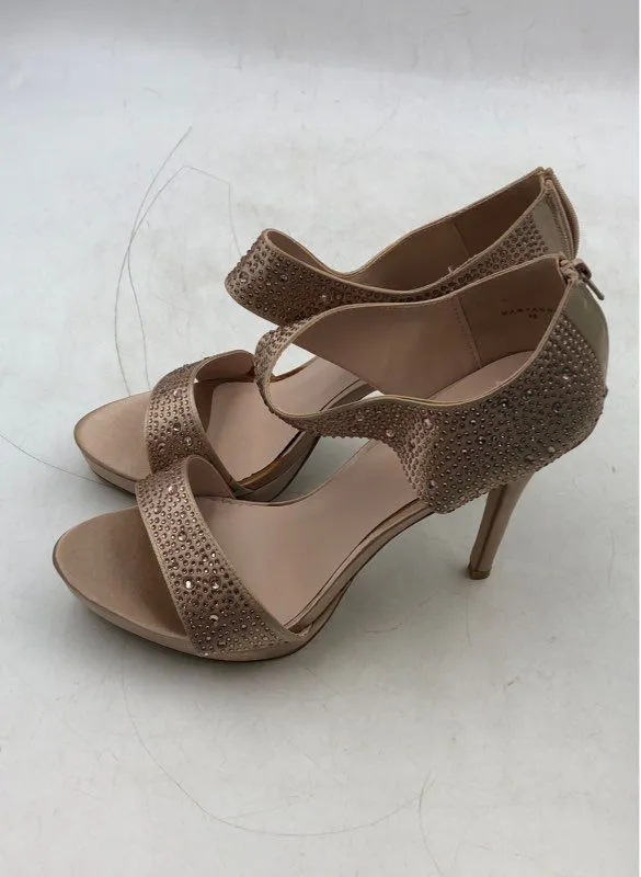 Lauren Lorraine Women's Pink Beaded Stiletto Pump Heels - Size 9.5