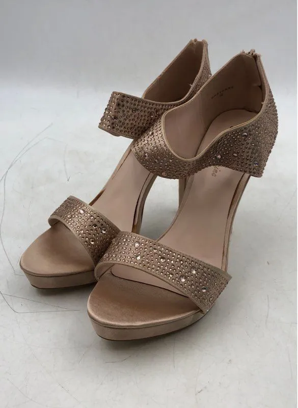 Lauren Lorraine Women's Pink Beaded Stiletto Pump Heels - Size 9.5