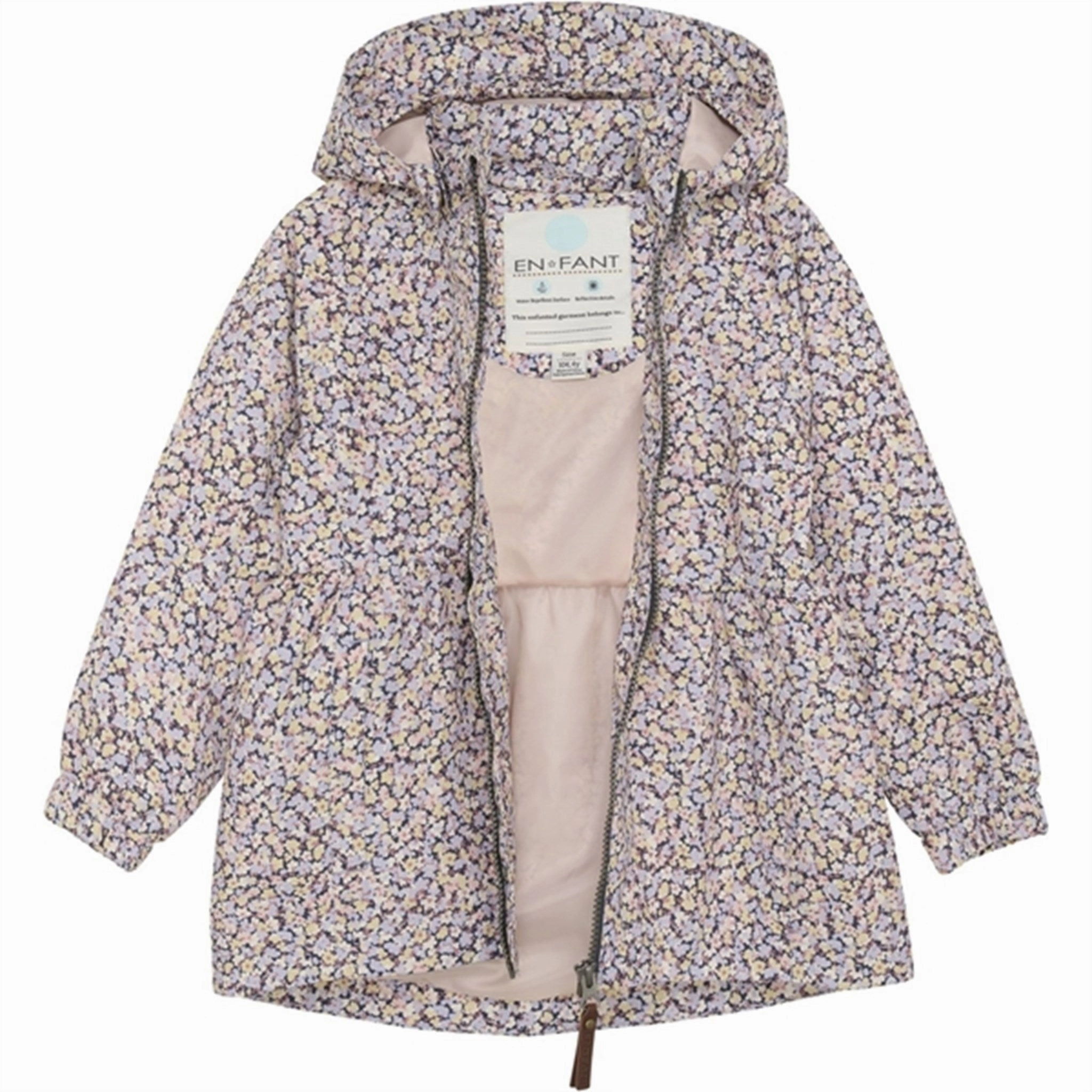 Waterproof Material Vegan Safe En Fant Jacket AOP India Ink