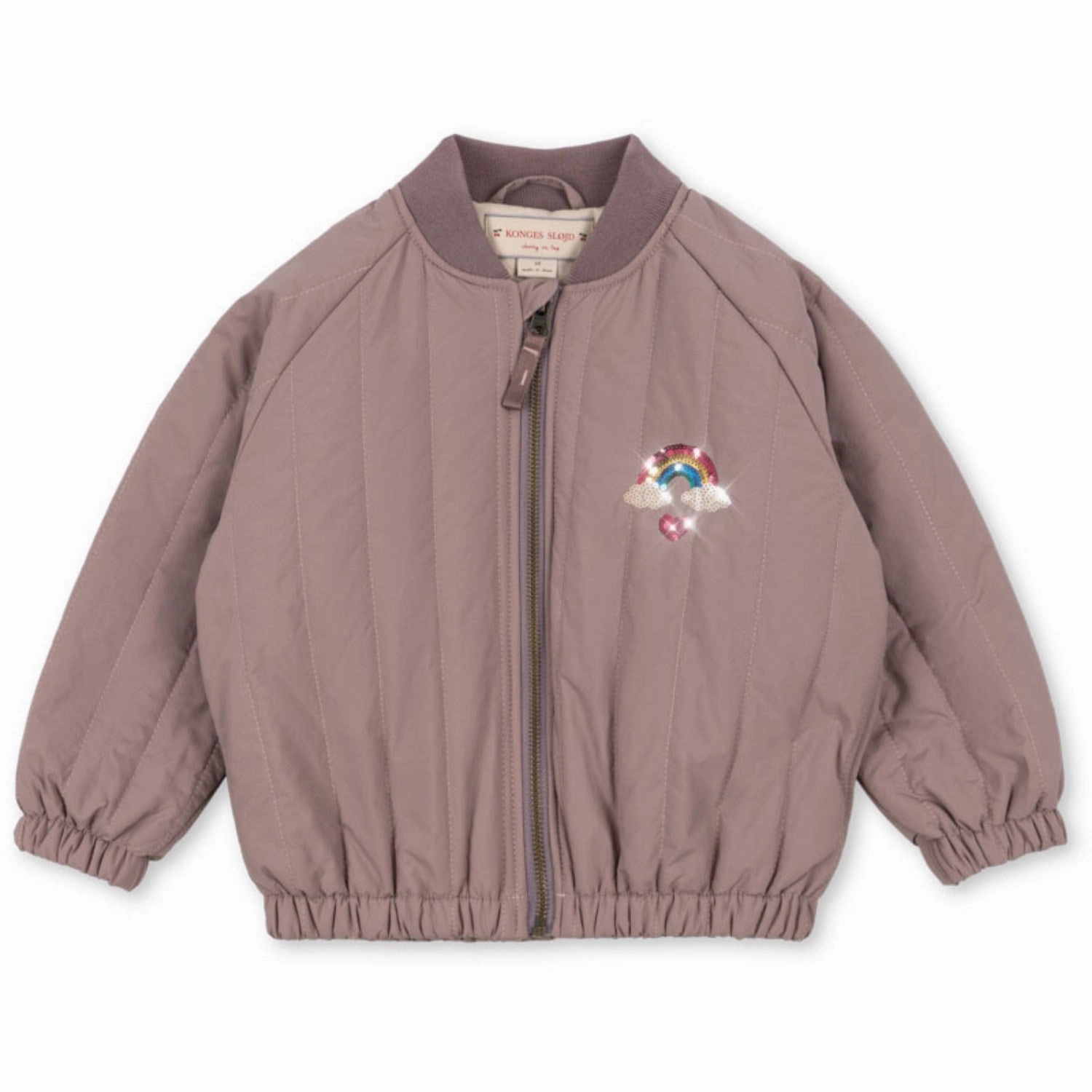 Bonded Seam Technology Konges Sl?jd Twilight Mauve Juno Sequin Bomber Jacket