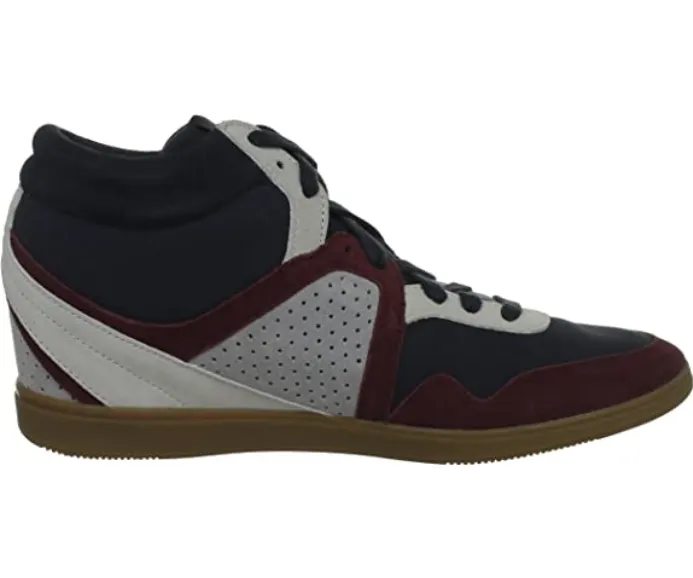 non - marking Cloudy Weather Running Le Coq Sportif scarpa da donna con rialzo Monge Heavy canvas 1311340 blu bordeaux