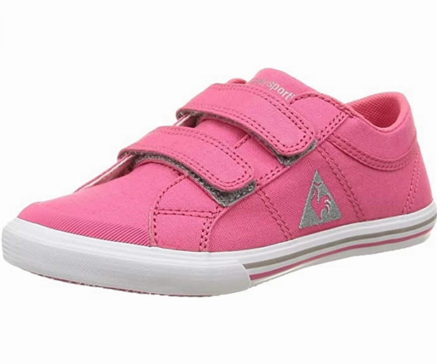Le Coq Sportif Saint Gaetan PS canvas 1610545 honey suckle printed running wear running on sand shoes