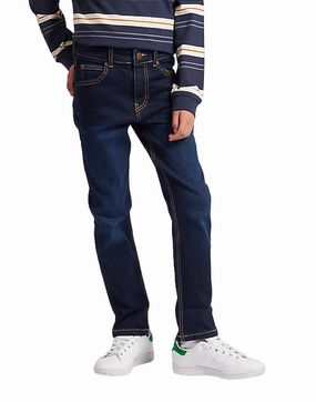 Unisex Wear Artist Vibe Light Touch Lee Kids pantalone jeans 5 tasche da ragazzo Luke LEE0014T blu scuro