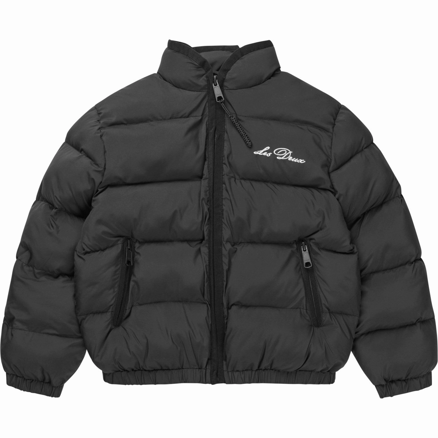 Secure Internal Pockets Waterproof Shell Les Deux Kids Black Newport Padded Jacket Kids