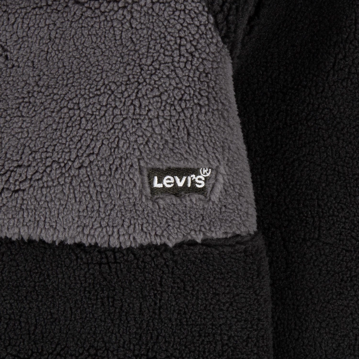 Levi's BLACK Sherpa Jacket Affordable Fashion Reinforced Elbow Patches