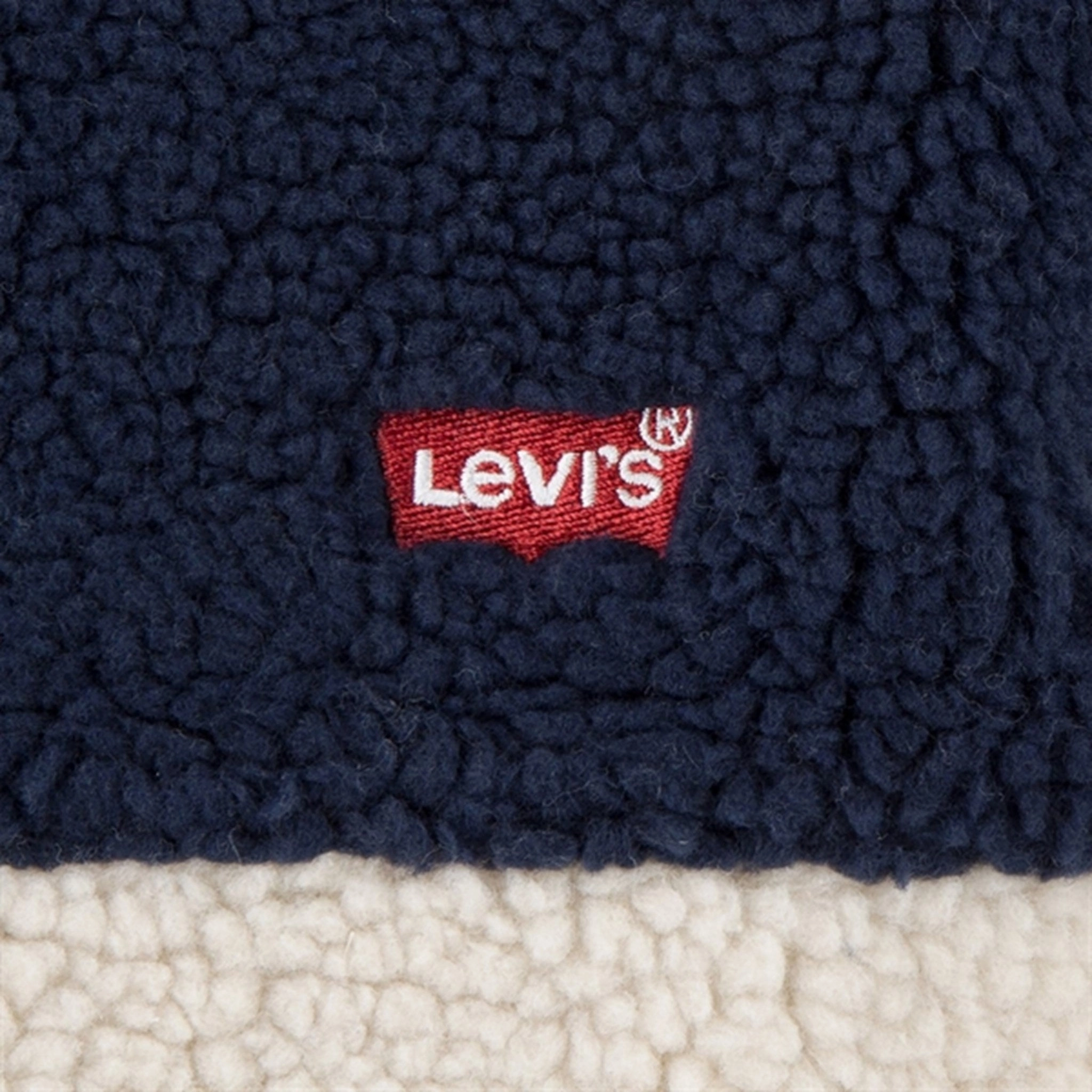 Levi's Colorblocked Sherpa Jacket Rainy Day Stand Up Collar Camo Print