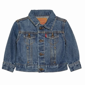 Levi's Kids giubbino in Denim da bambino Trucker 8E2058-M8X bristol blu medio platform