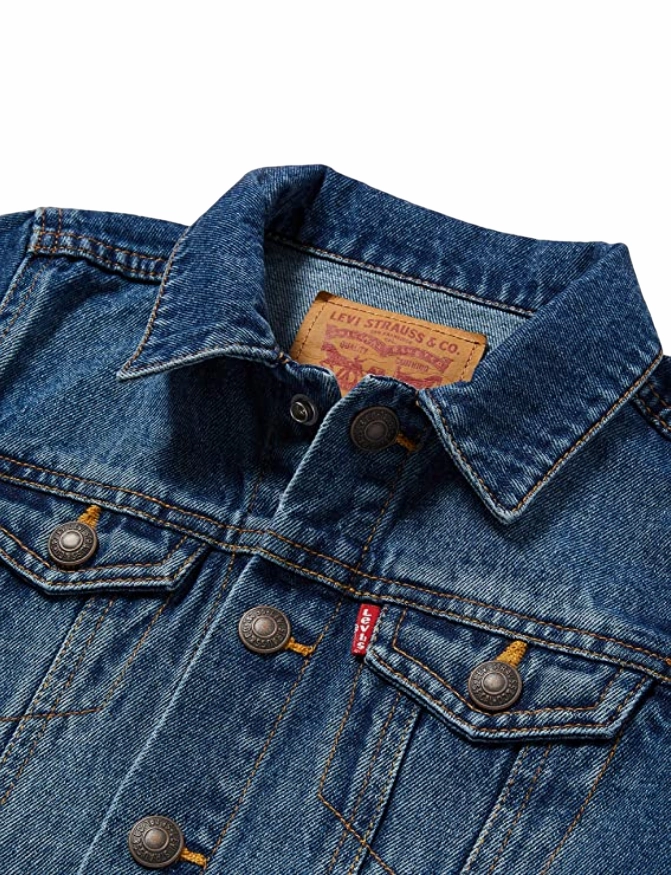 Levi's Kids giubbino in Denim da bambino Trucker 8E2058-M8X bristol blu medio Score