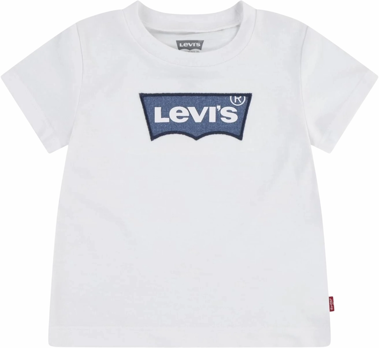 Levi's Kids maglietta manica corta da bambino Batwing Chest denim 6em318-w1y bianco Active Comfort Wear Lace trim