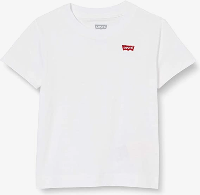 Heather Jersey Material Lightweight Construction Levi's Kids maglietta manica corta da bambino Batwing Chest Hit 8EA100-001 bianco