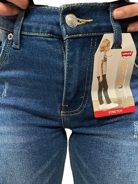 Smart Casual Neutral Style Element Levi's Kids Pantalone Jeans da ragazzo 512 Slim Taper 8EF521 9EF521 havoc