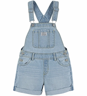 Yearlong Fit Mid Rise Structure Levi's Kids salopette a pantaloncino junior 3EH030-LA0 blu medio