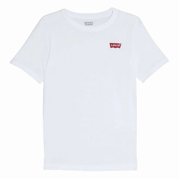 Eco friendly materials Levi's Kids T-shirt manica corta da ragazzo Batwing Chest Hit 9EA100-001 bianco