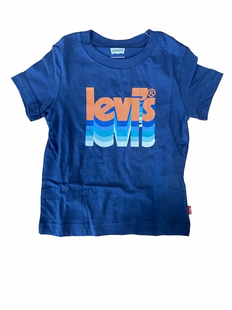 Levi's T-shirt ra bambino manica corta Layered Poster Logo Tee 8EH892-BCF naval academy Lightweight Layer
