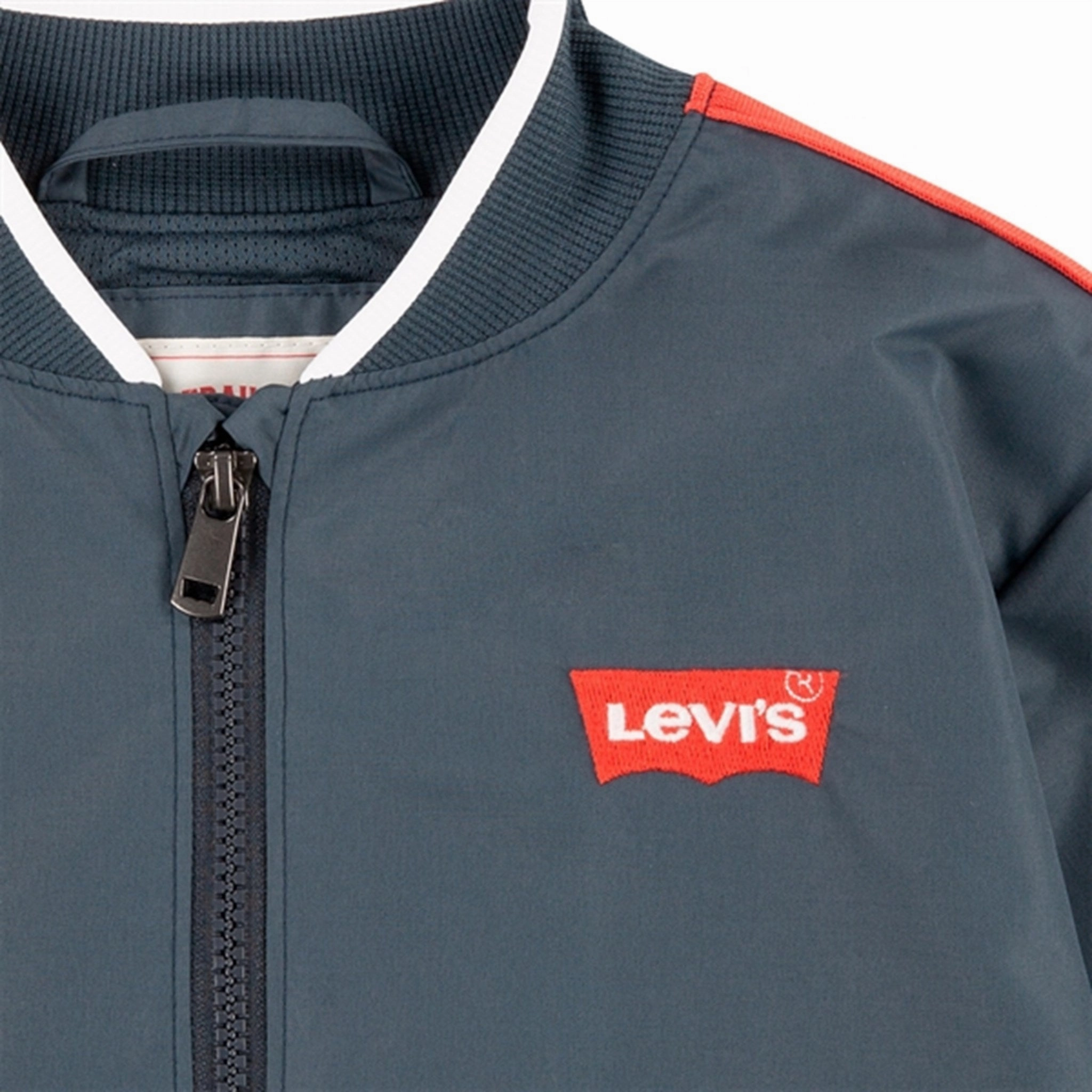 Levi's Tape Detailed Bomber Jacket Grey Oversized Fit