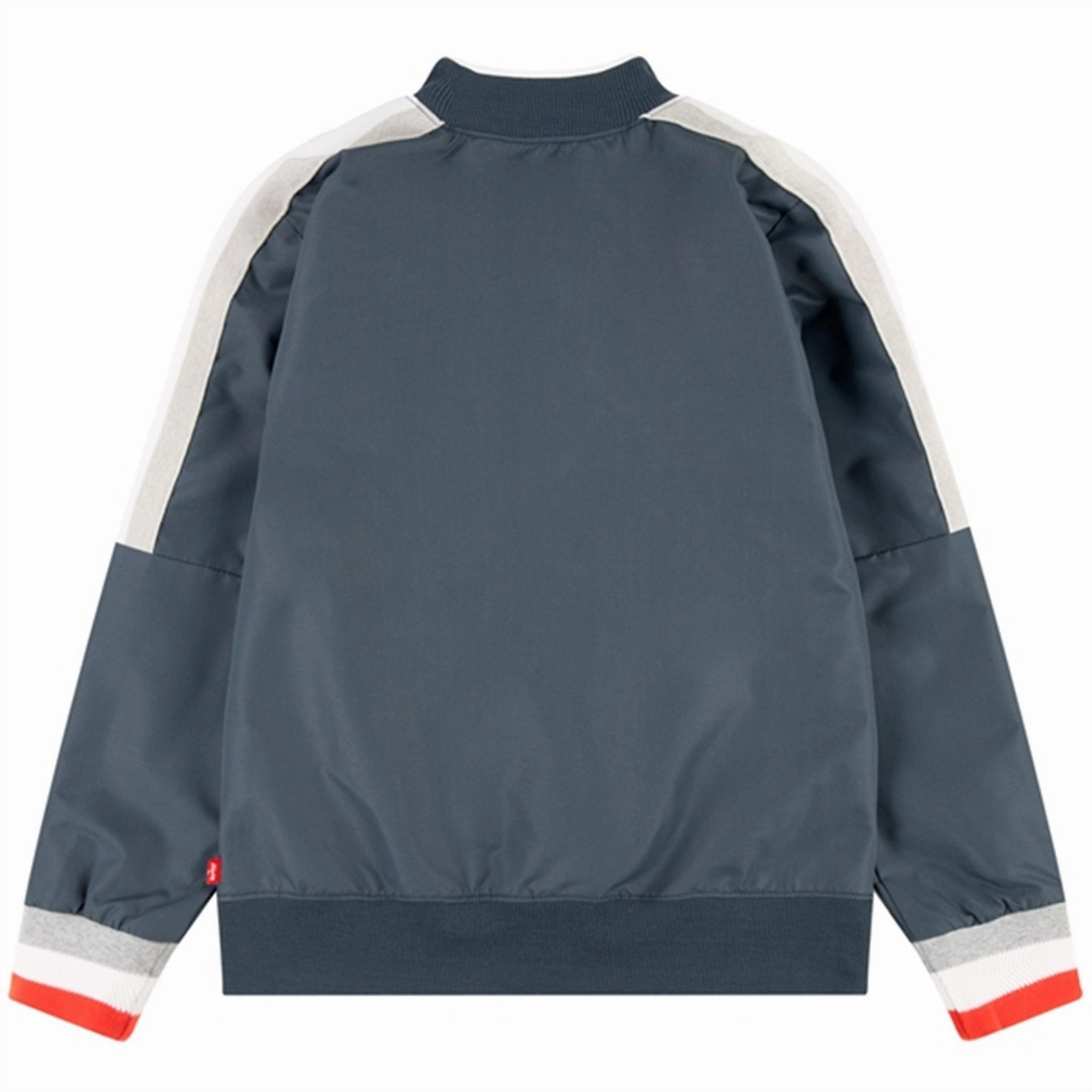 Levi's Tape Detailed Bomber Jacket Grey Contrast Stitch Travel Layer