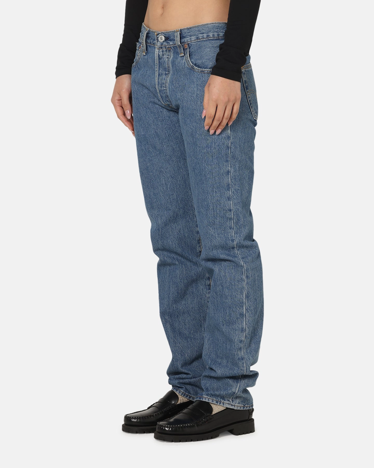 Levi Strauss And Co 501? Original Jeans Stone Wash Simple Cut