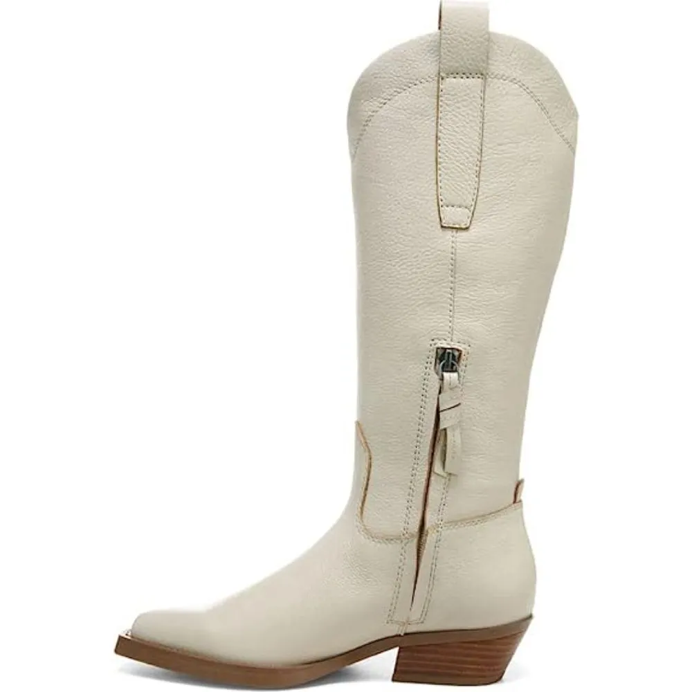 Liandra Putty Leather Franco Sarto Western Boots