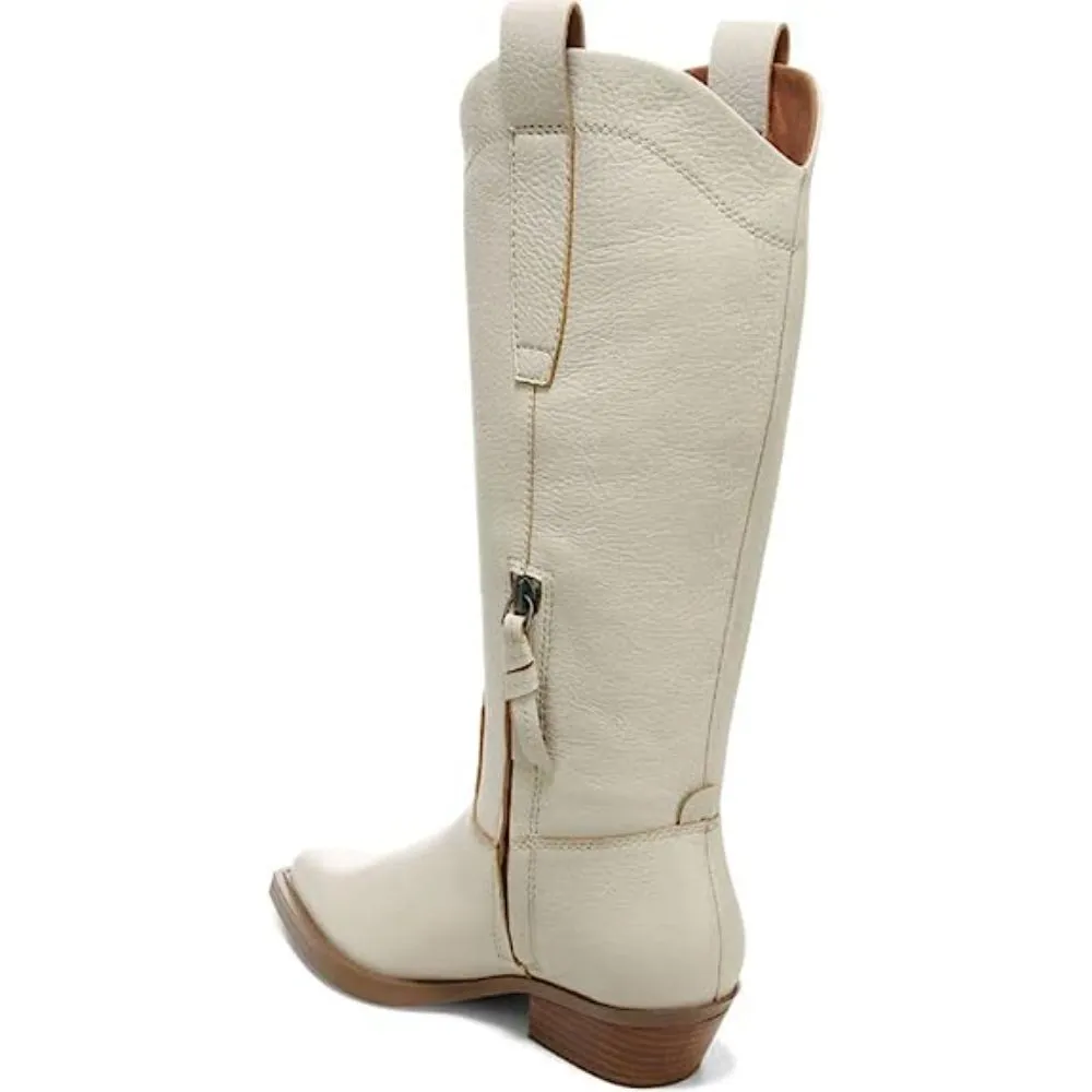 Liandra Putty Leather Franco Sarto Western Boots