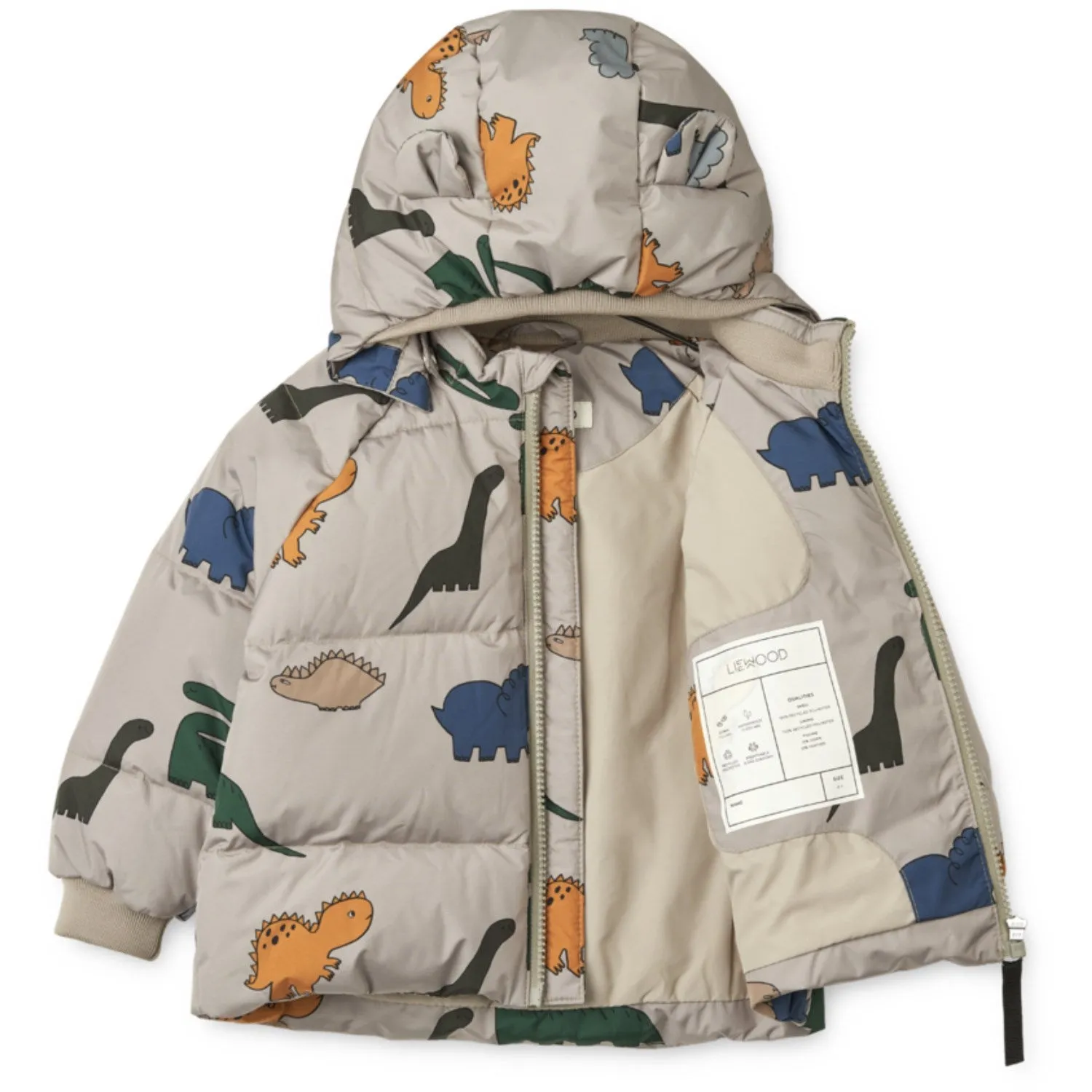 Reinforced Seam Durability LieWood Dinosaurs / Mist Polle Down Puffer Jacket