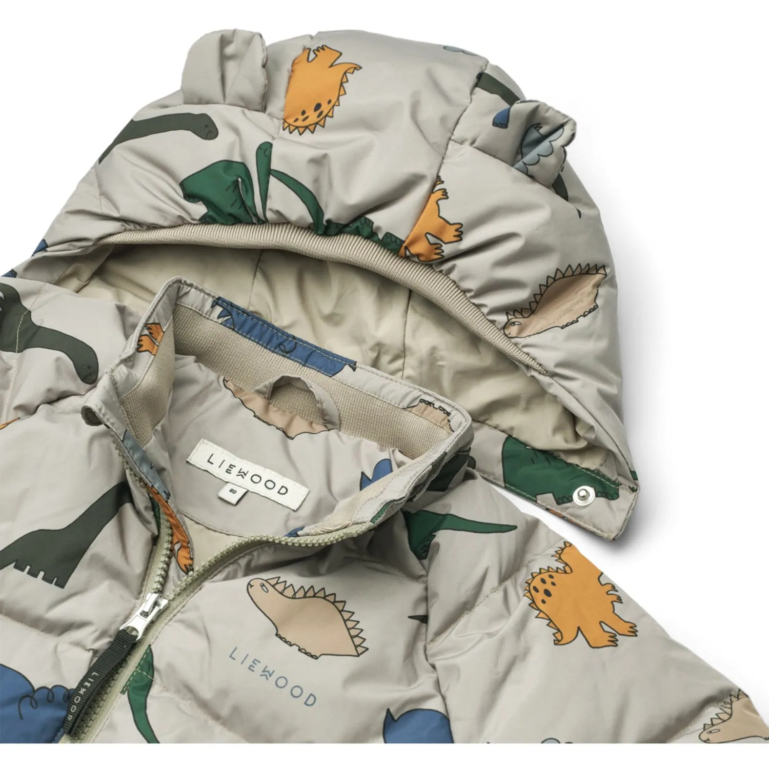 Flexible Joint Mobility Stretch Fit LieWood Dinosaurs / Mist Polle Down Puffer Jacket