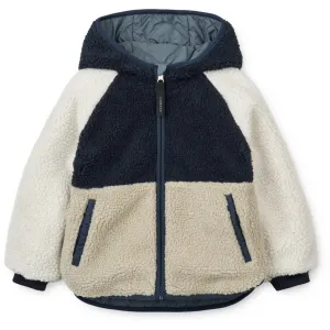 Touchscreen Compatible Cuffs LieWood Whale Blue Multi Mix Jackson Reversible Jacket