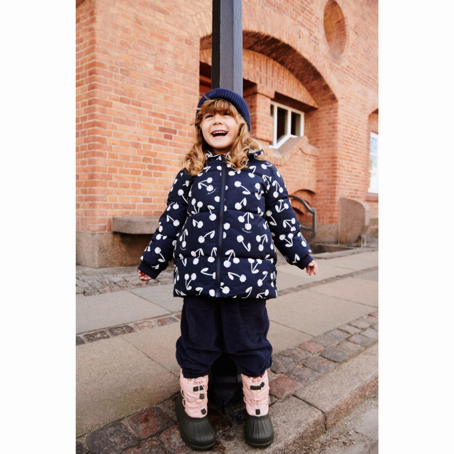 Abrasion Resistant Panels Non Irritating Seams LIEWOOD Cherry Blossom / Classic Navy Anemone Long Jacket