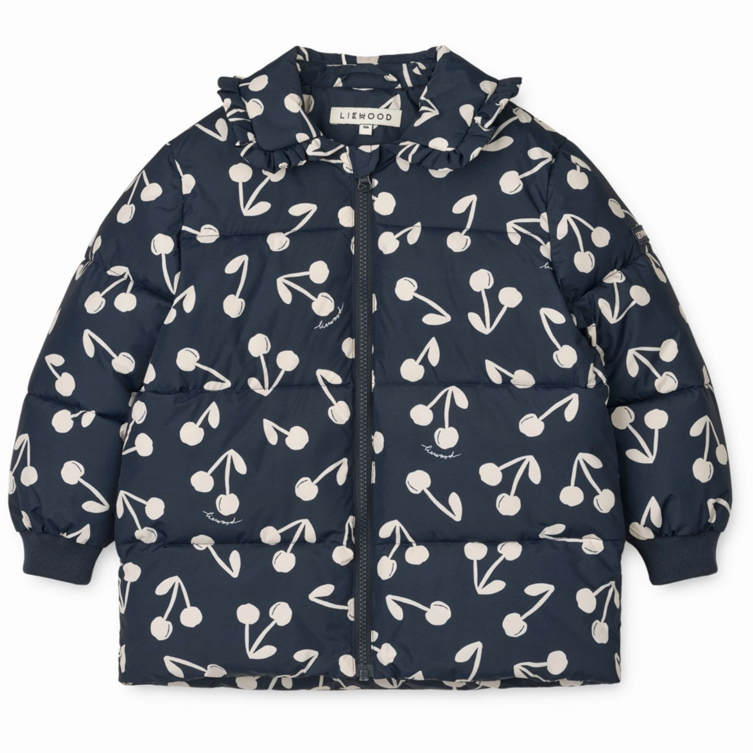 Comfortable Fabric Clean Lines LIEWOOD Cherry Blossom / Classic Navy Anemone Long Jacket