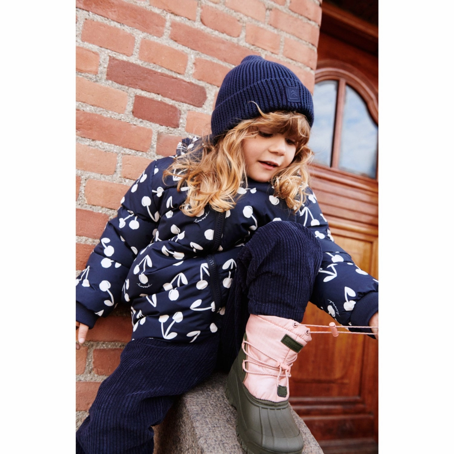Cuffs Adjust LIEWOOD Cherry Blossom / Classic Navy Anemone Long Jacket