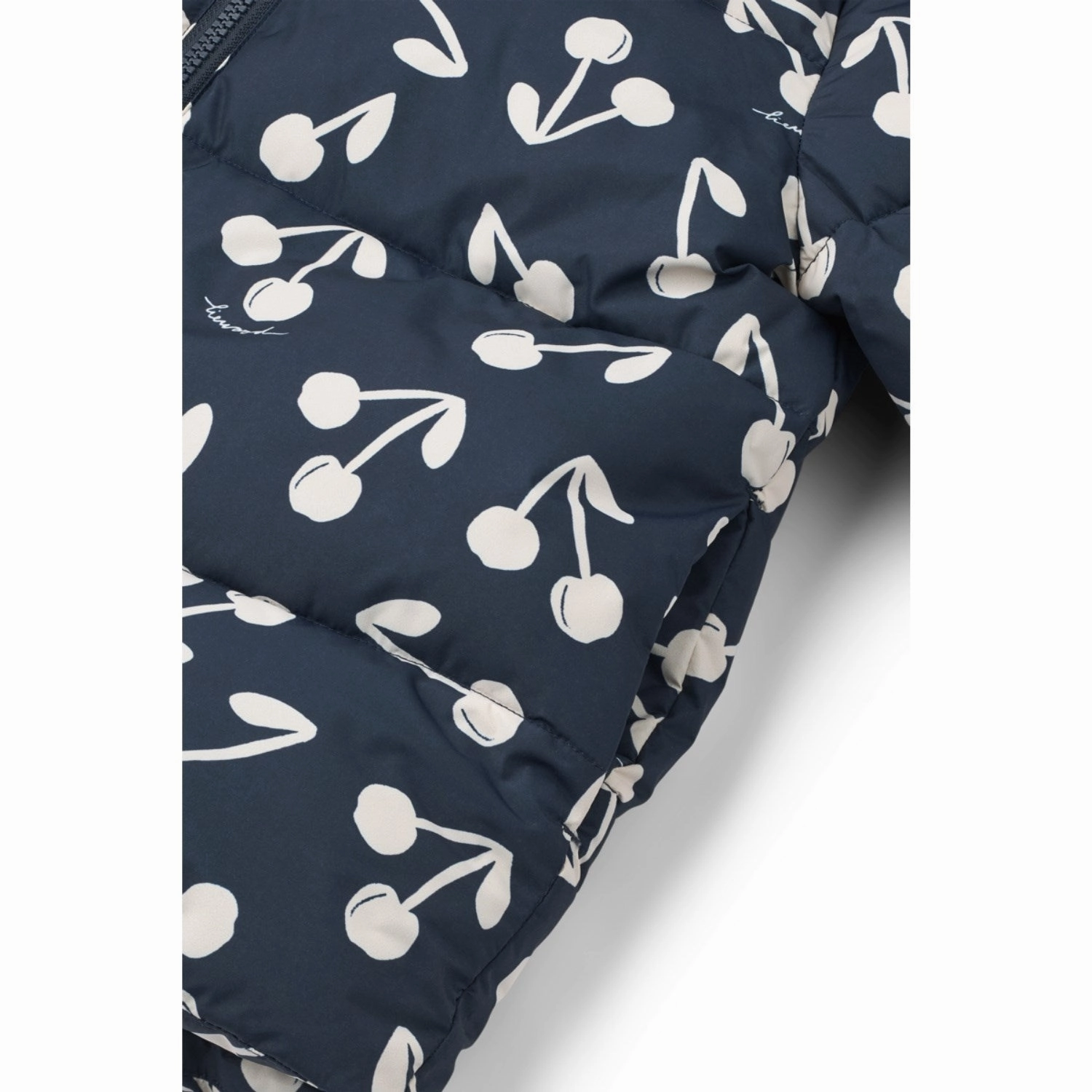 Seamless Technology High Neck LIEWOOD Cherry Blossom / Classic Navy Anemone Long Jacket