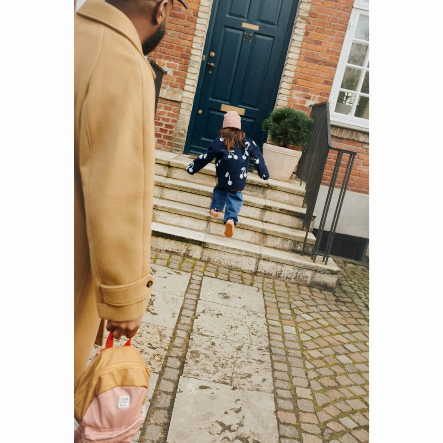 Reinforced Edging Fashion Trend LIEWOOD Cherry Blossom / Classic Navy Noam Pile Jacket