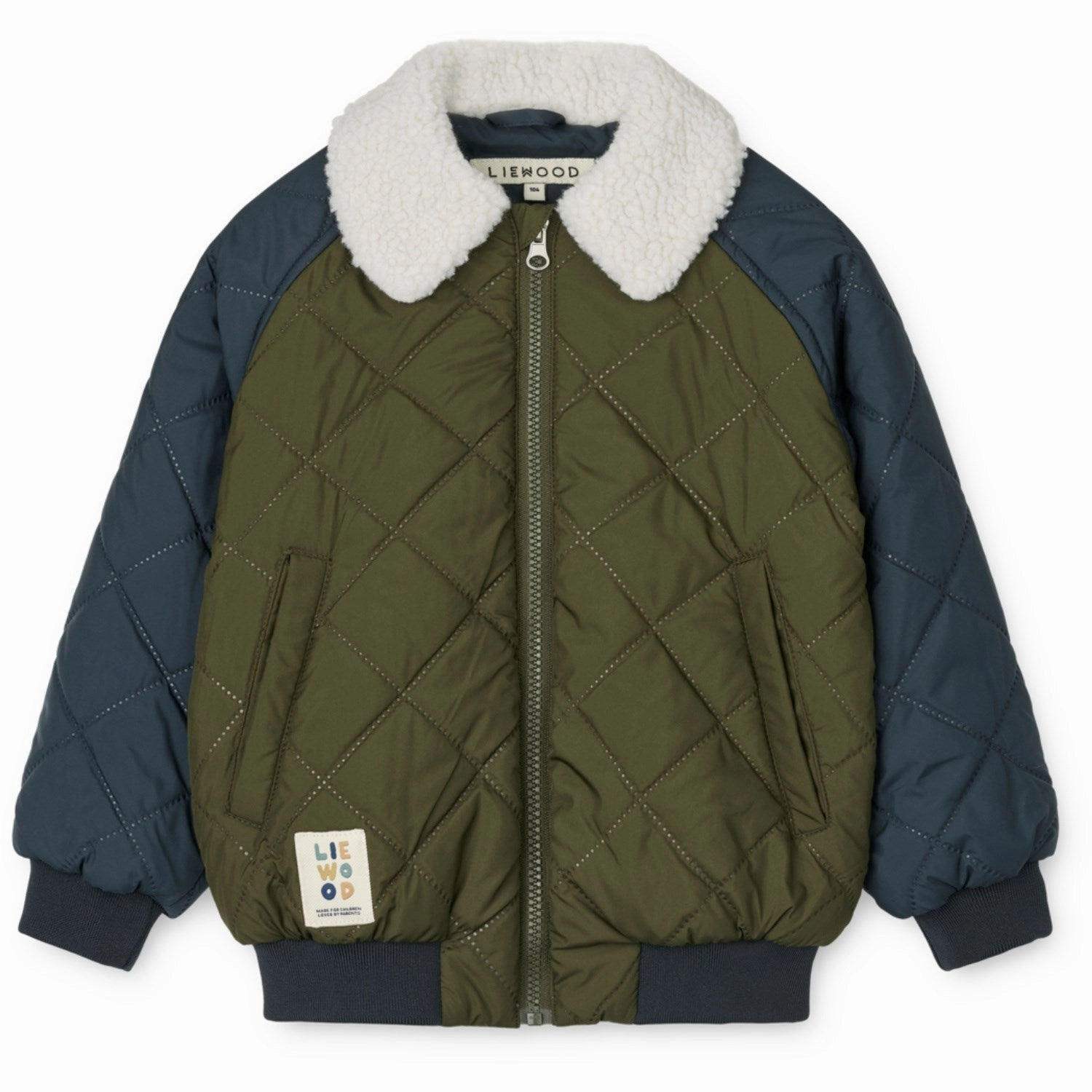 LIEWOOD Classic Navy / Army Brown Mira Jacket Water Repellent Finish