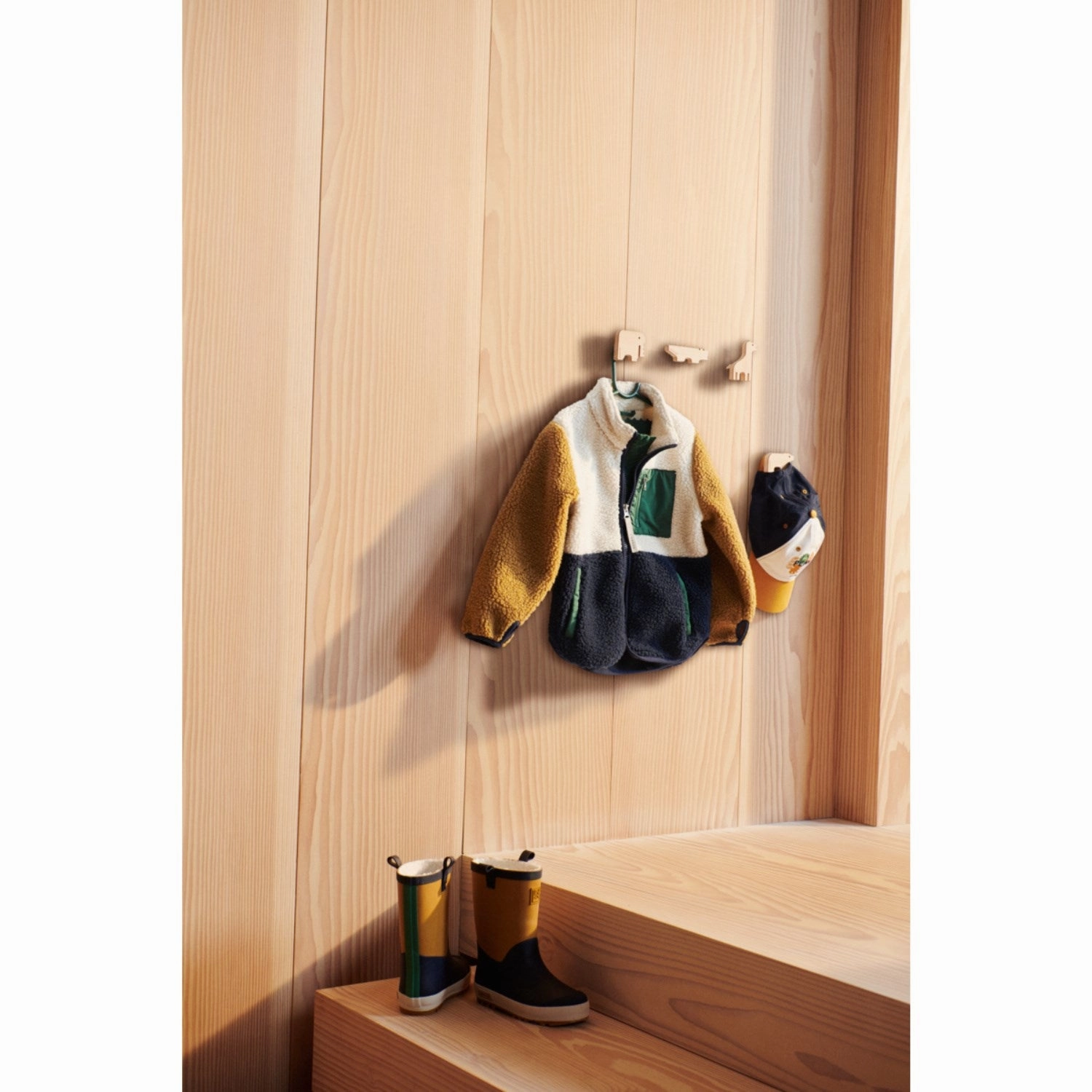 Double Layered Enhanced Edge Binding LieWood Classic Navy Multi Mix Nolan Pile Jacket
