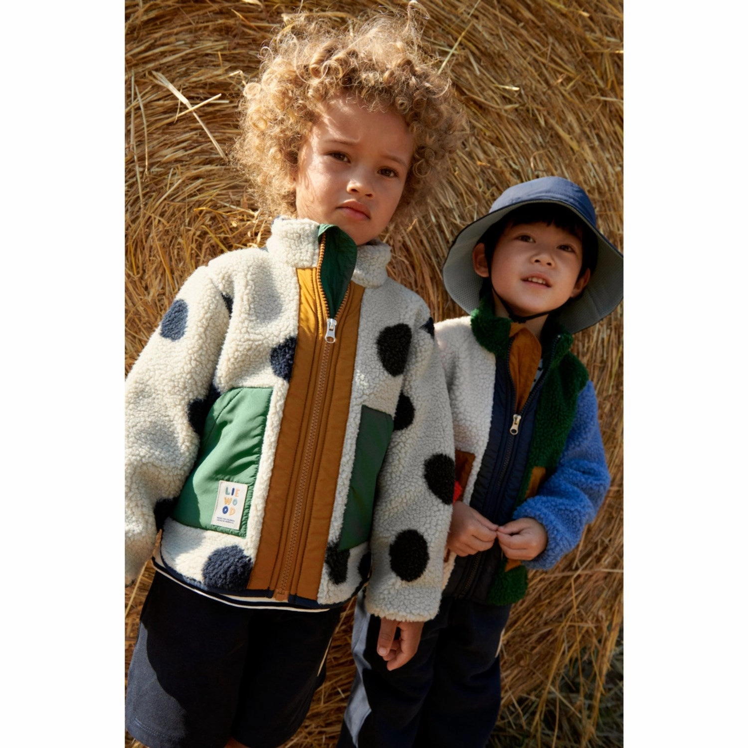 LIEWOOD Garden Green Multi Mix Noam Pile Jacket Modern Day Look Essential Fit