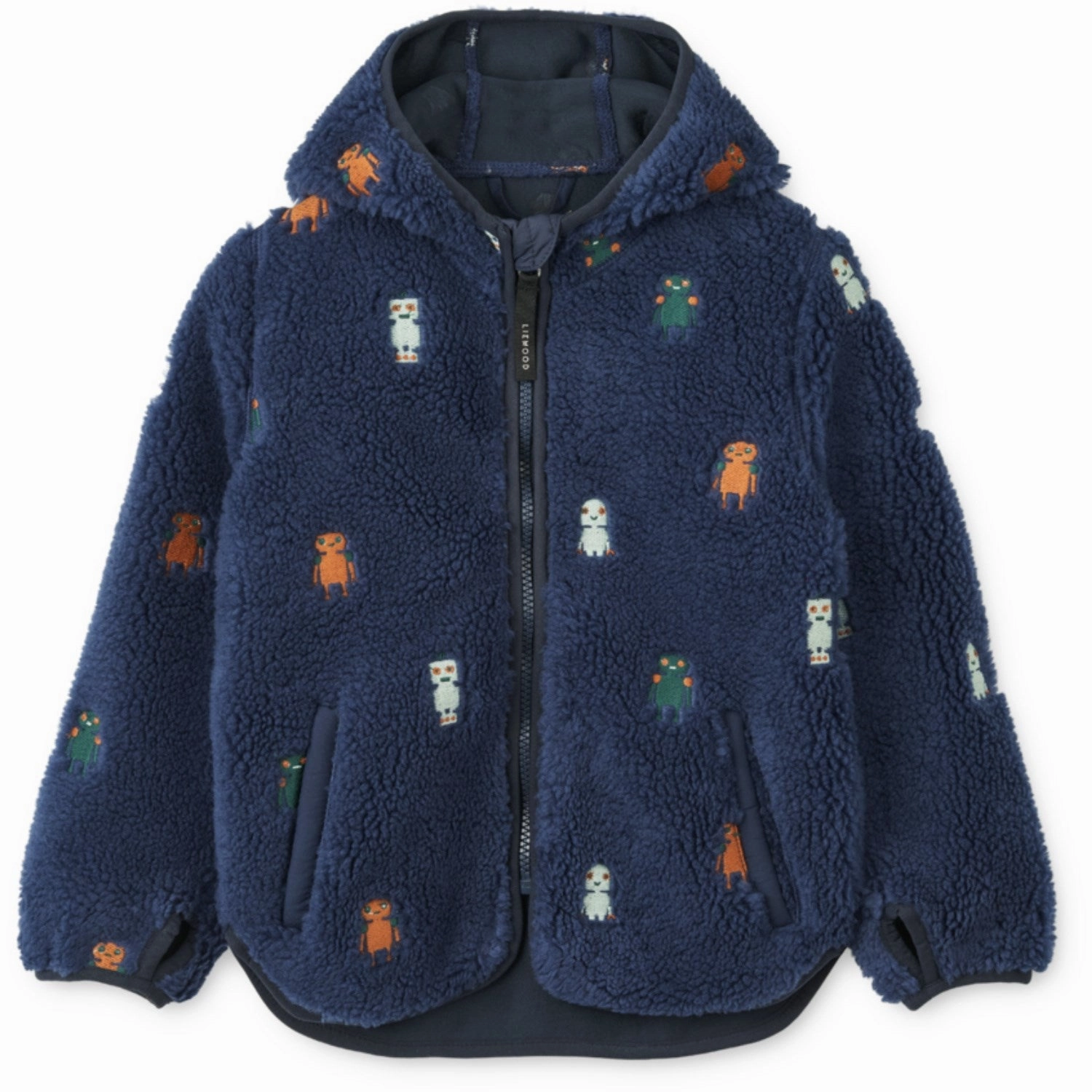 LieWood Robots / Indigo Blue Mara Pile Jacket Insulated Padding