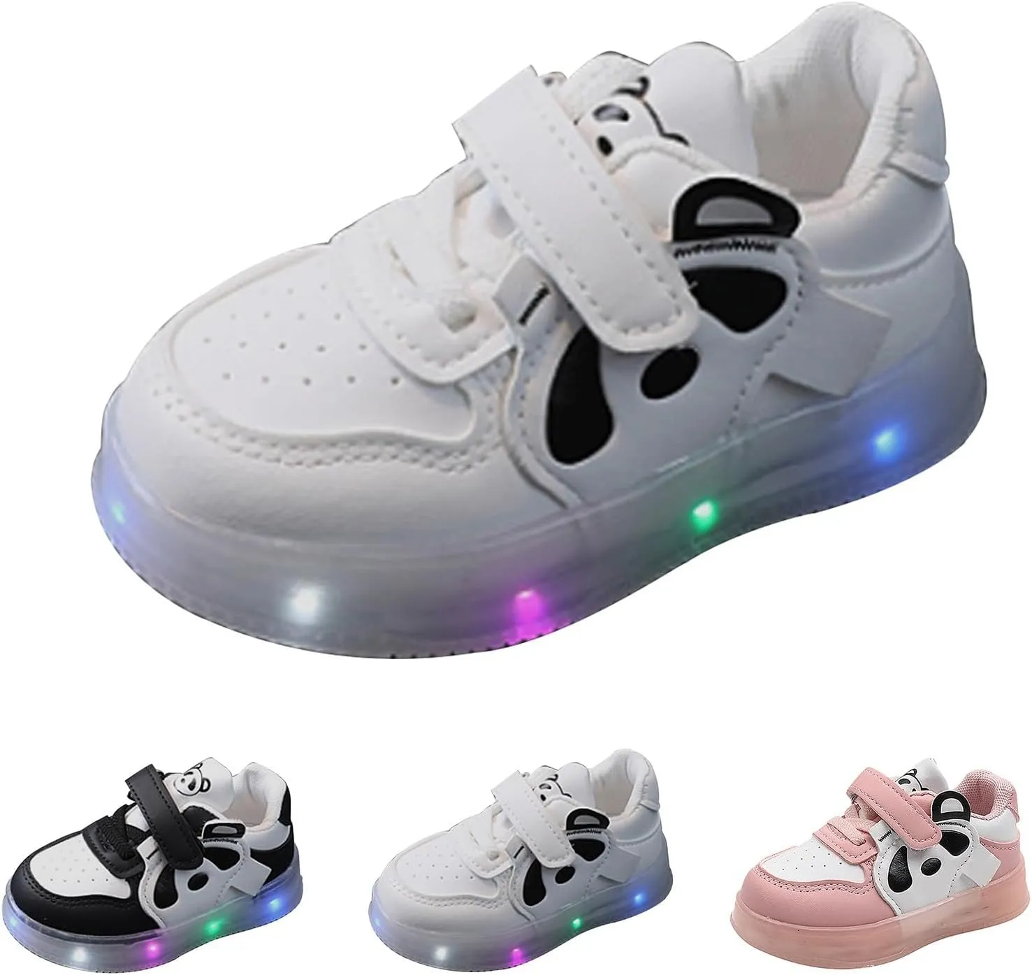 Light Up Girls Shoes Lightweight Breathable Walking Sneaker Slip On Luminous Shoes Kid Led Shoes Running Shoes