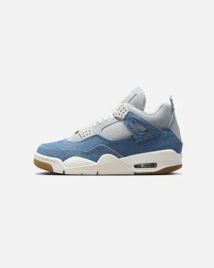 Jordan Women's Air Jordan 4 Retro "Worn Blue Denim" Sail running in a half - marathon shoes