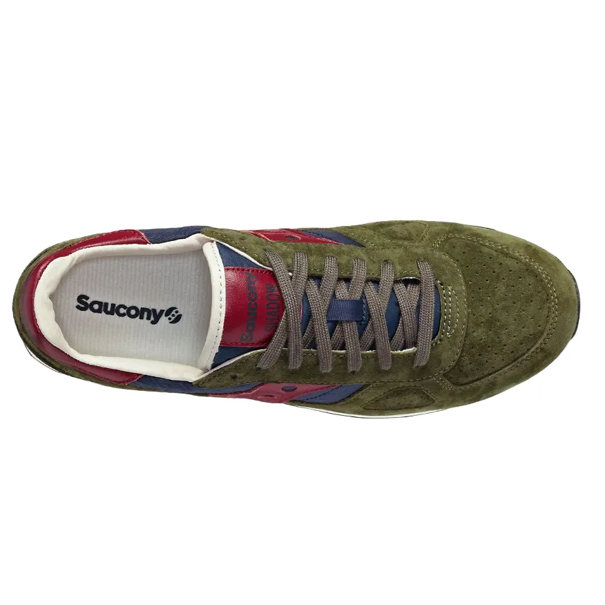 Saucony Originals scarpa sneakers da uomo Shadow Original S70780-2 verde foresta-blu minimalist - feature shoes Moisture   Wicking Material