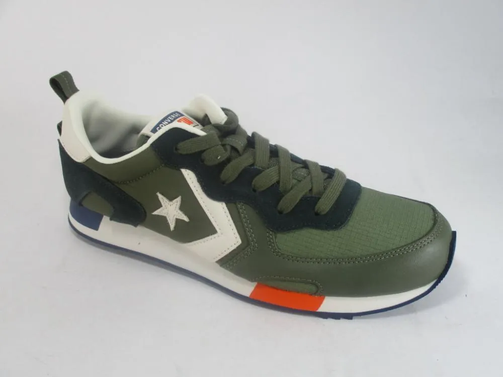 Converse scarpa sneakers da uomo Thunderbolt 164583C verde militare Reflective Safety Features