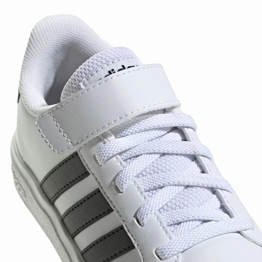 indoor - friendly Adidas scarpa sneakers da bambino Grand Court 2.0 EL GW6521 bianco-nero
