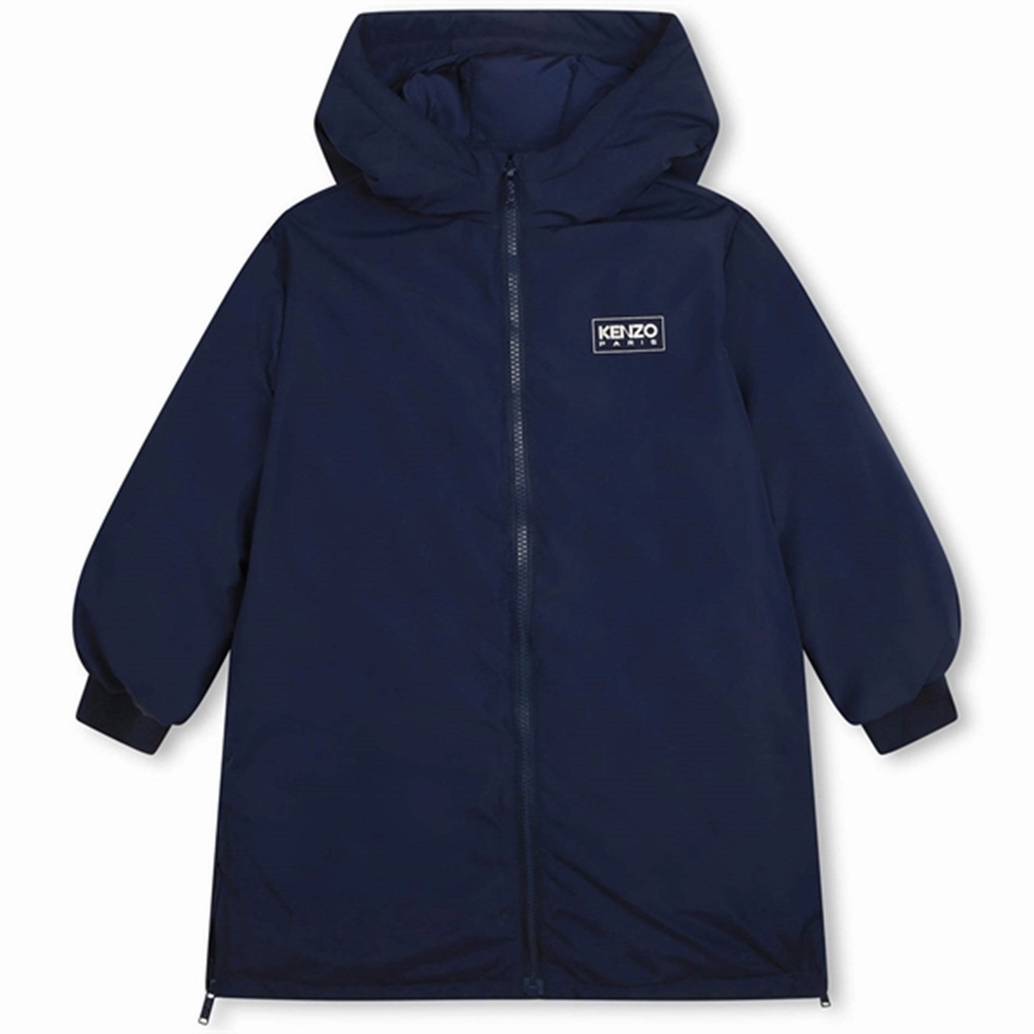 Essential Casual Look Convertible Collar Style Kenzo Navy Puffer Jacket