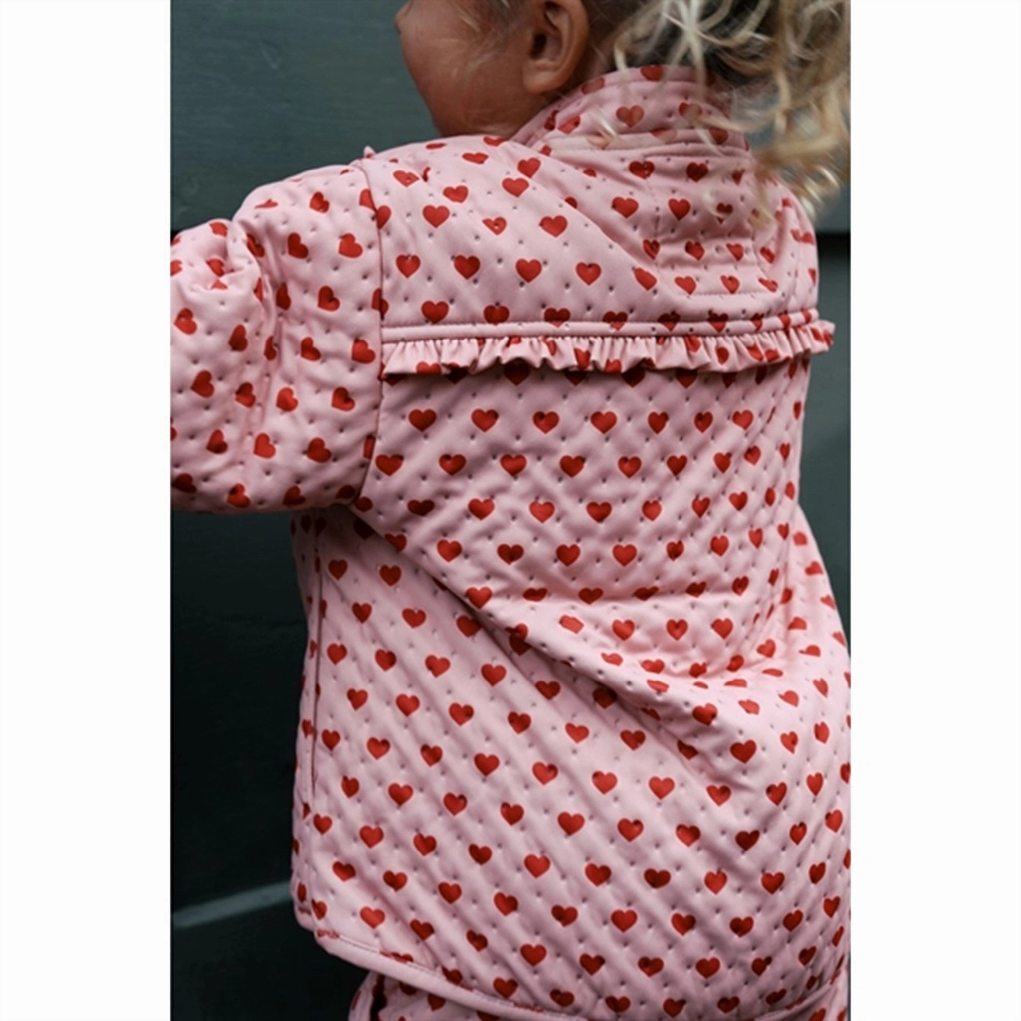 Hypoallergenic Fabric Blend Konges Sl?jd Coeur Mellow Thermo Frill jacket