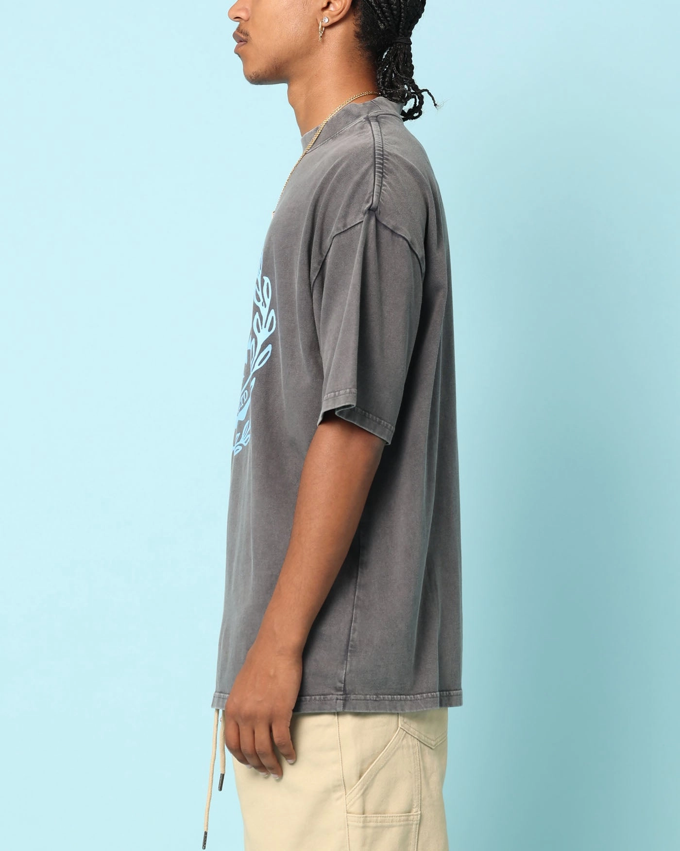 Travel Outfit Carr?? Gorgeous Oversized T-Shirt Washed Charcoal