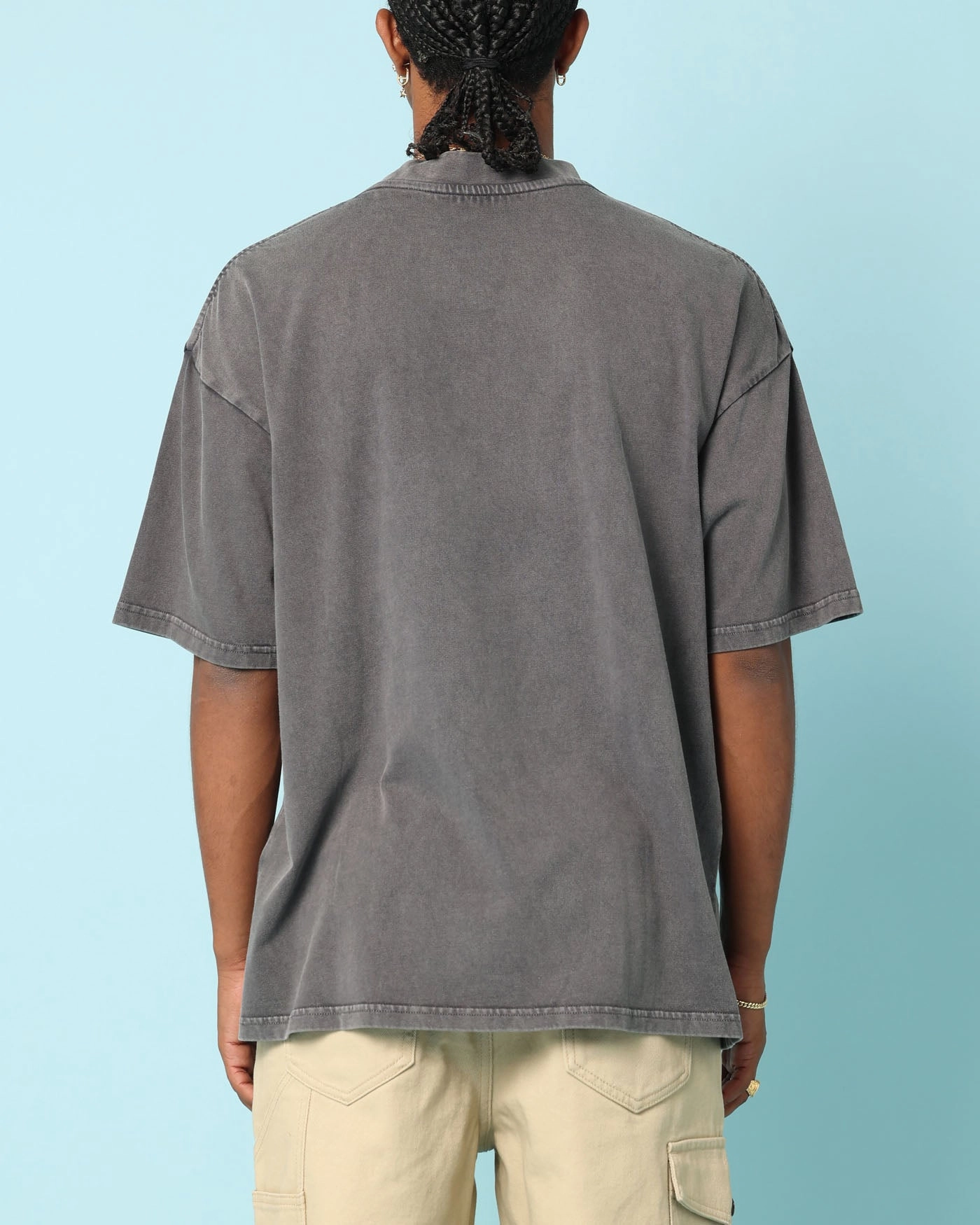 Eco Certified Textile Carr?? Gorgeous Oversized T-Shirt Washed Charcoal