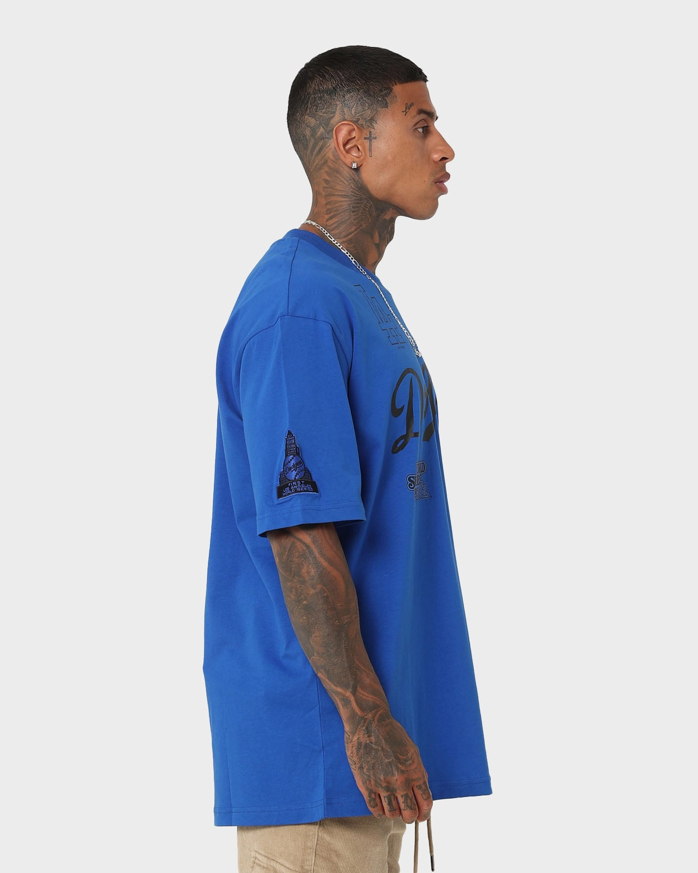 New Era Los Angeles Dodgers 'Tropical Punch Script Pack' Oversized T-Shirt Bright Royal Minimal Trend