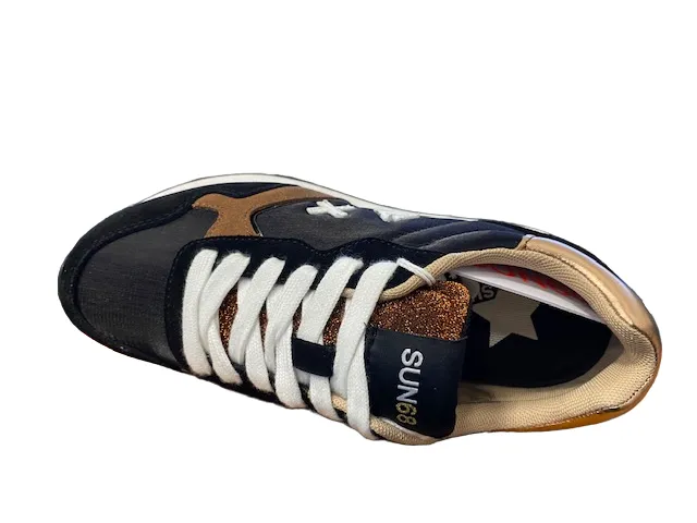 Sun68 sneakers donna Kelly Nylon Solid Z42214 11 nero Anti Torsion Tpu Plate leather - upper - quality - luxury shoes