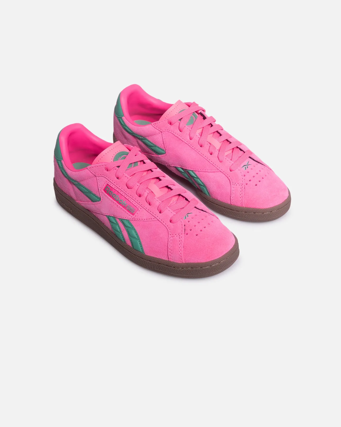 Rotational Traction Nodes Reebok Women's Club C Grounds UK Pink/Green