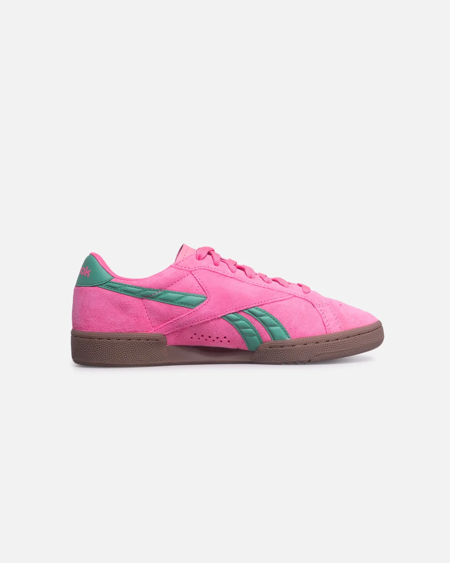 cross - country running option Reebok Women's Club C Grounds UK Pink/Green